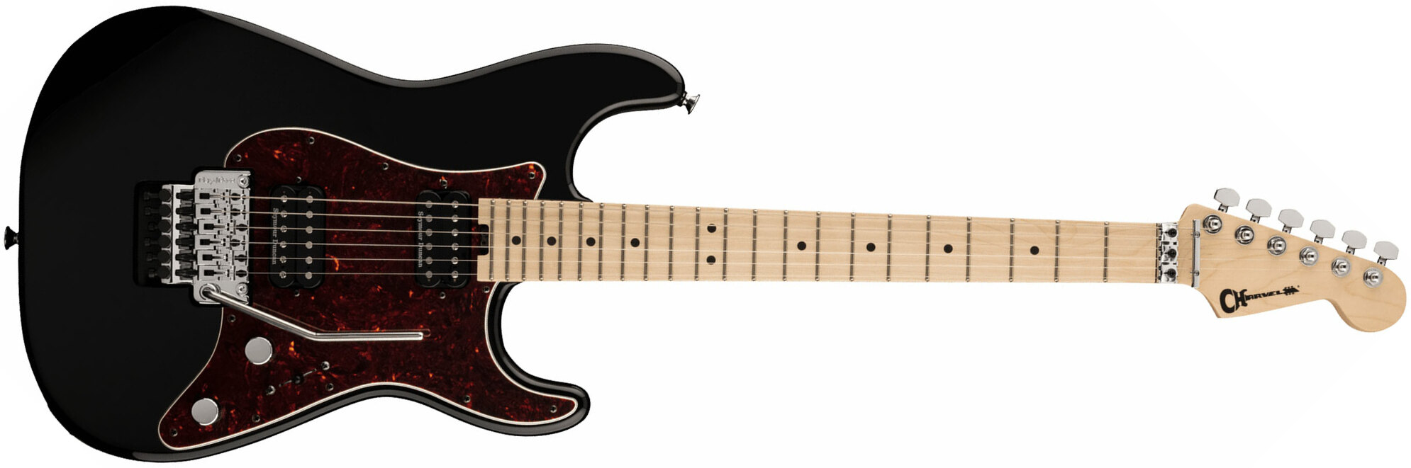 Charvel So-cal Style 1 Hh Fr M Pro-mod 2h Seymour Duncan Mn - Gamera Black - Str shape electric guitar - Main picture