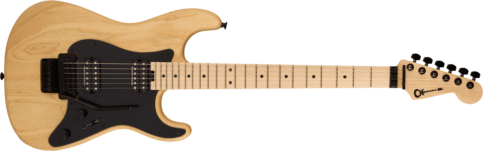 Charvel So-cal Style 1 Hh Fr M Pro-mod 2h Seymour Duncan Mn - Natural Ash - Str shape electric guitar - Main picture