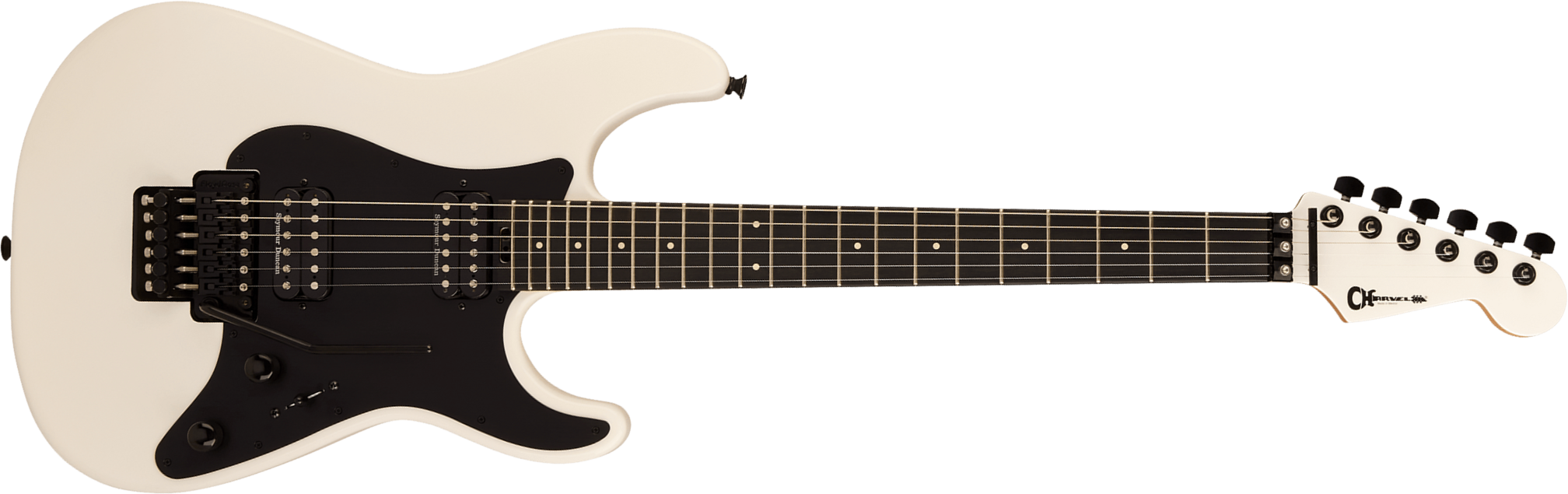 Charvel So-cal Style 1 Hh Fr Pro-mod Plus 2h Seymour Duncan Eb - Snow White - Str shape electric guitar - Main picture