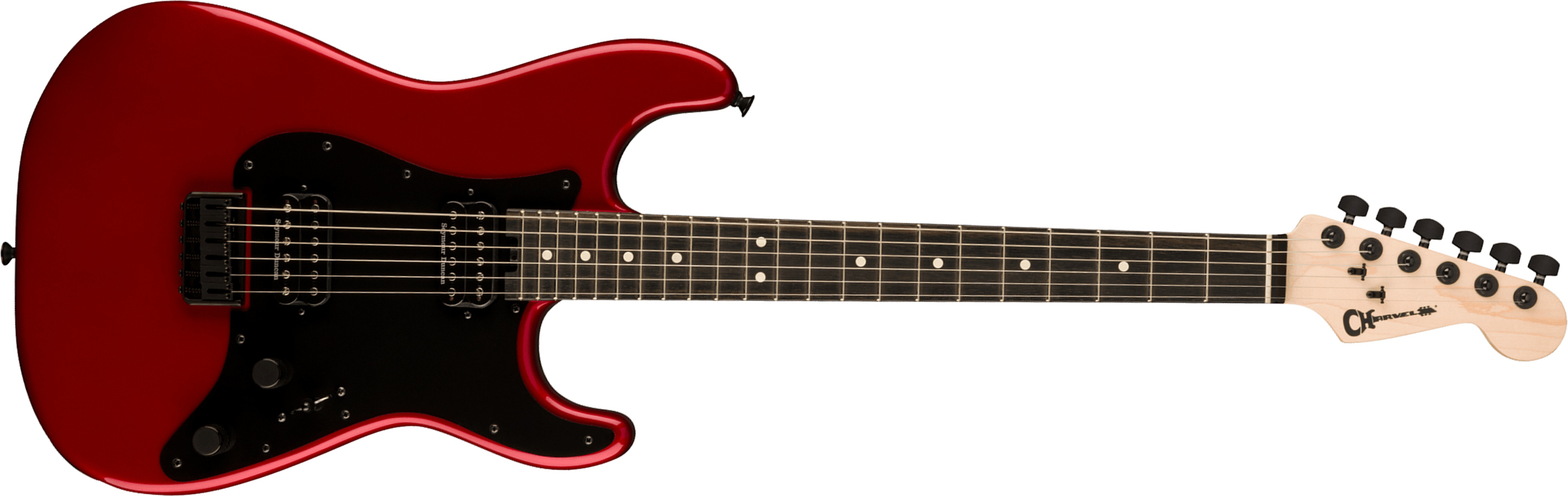 Charvel So-cal Style 1 Hh Ht E Pro-mod 2h Seymour Duncan Eb - Candy Apple Red - Str shape electric guitar - Main picture