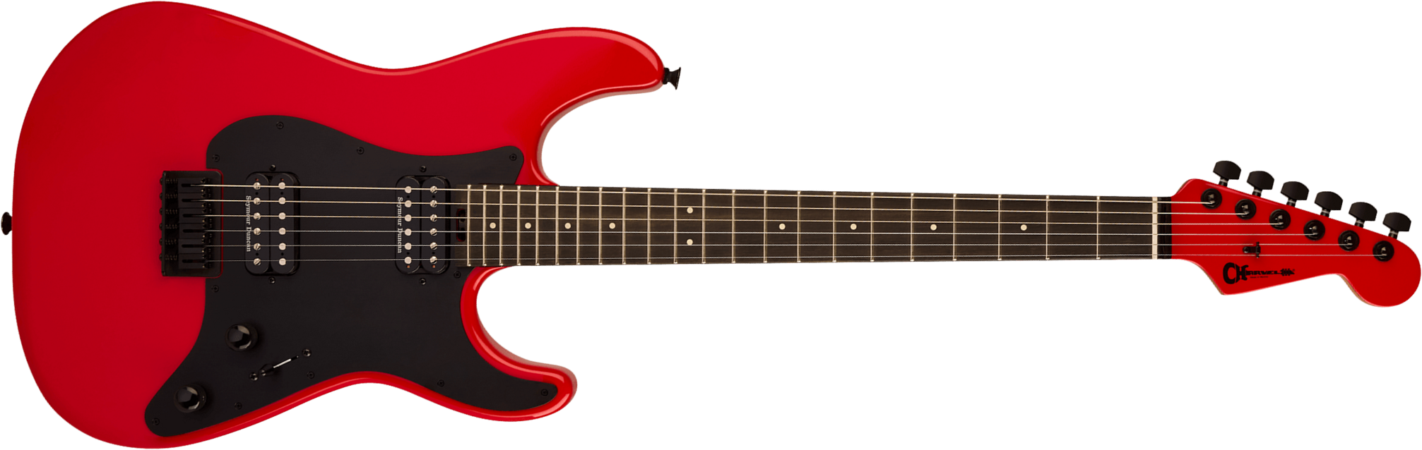 Charvel So-cal Style 1 Hh Pro-mod Plus 2h Seymour Duncan Eb - Ferrari Red - Str shape electric guitar - Main picture