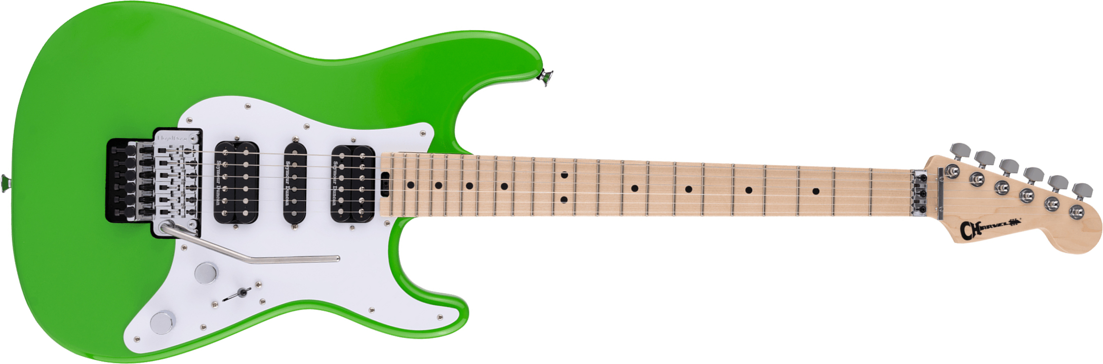 Charvel So-cal Style 1 Hsh  Fr M Pro-mod Seymour Duncan Mn - Slime Green - Str shape electric guitar - Main picture