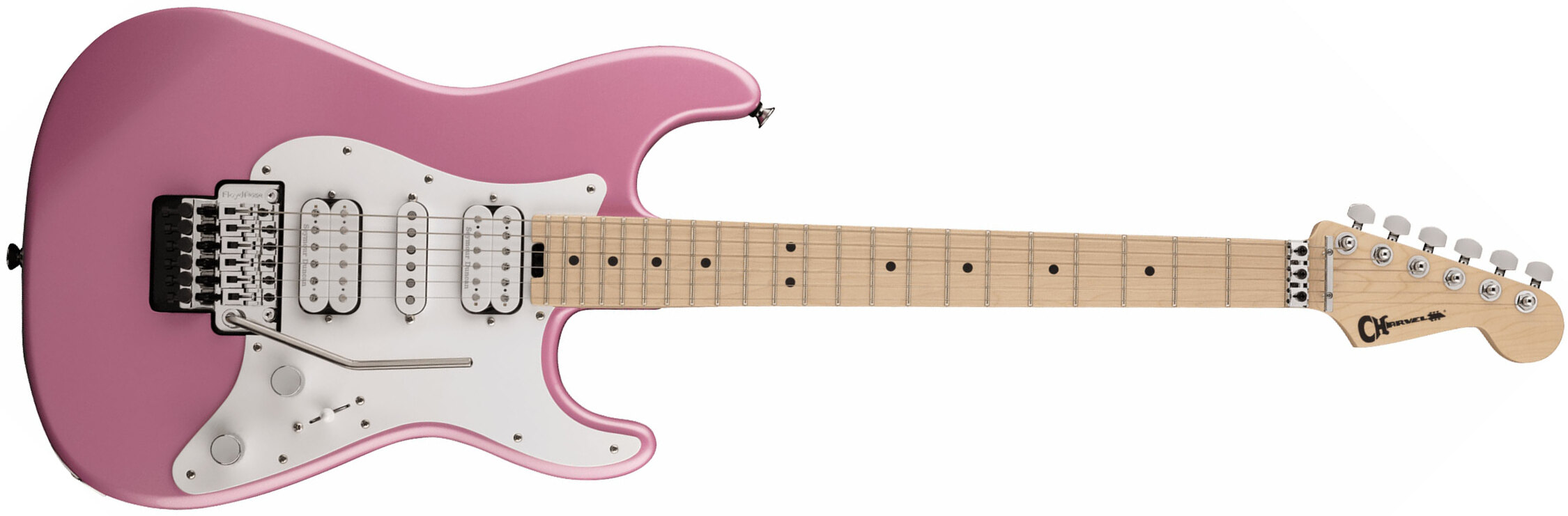 Charvel So-cal Style 1 Hsh Fr M Pro-mod Seymour Duncan Mn - Platinum Pink - Str shape electric guitar - Main picture
