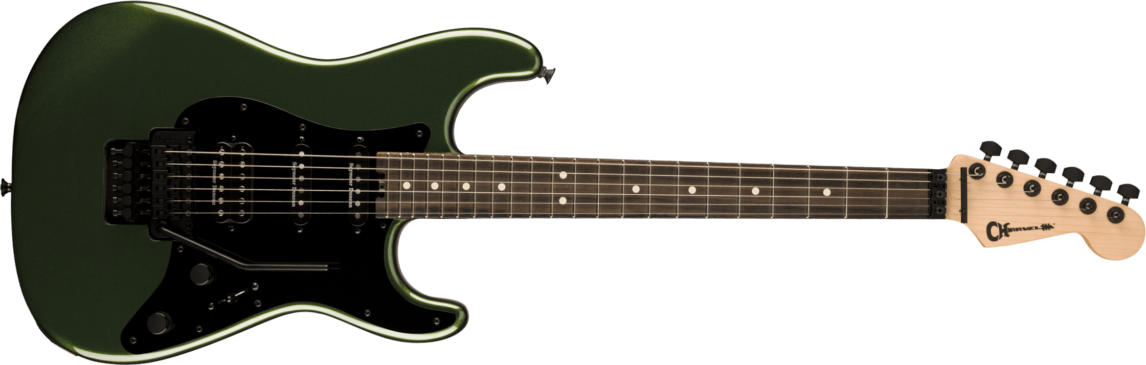 Charvel So-cal Style 1 Hss Fr E Pro-mod Seymour Duncan Eb - Lambo Green - Str shape electric guitar - Main picture
