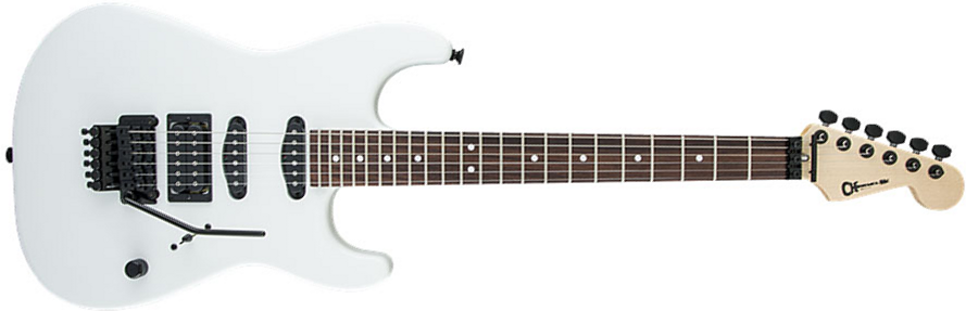 Charvel Usa Select San Dimas Style 1 Hss Fr Rw - Snow Blind Satin - Str shape electric guitar - Main picture