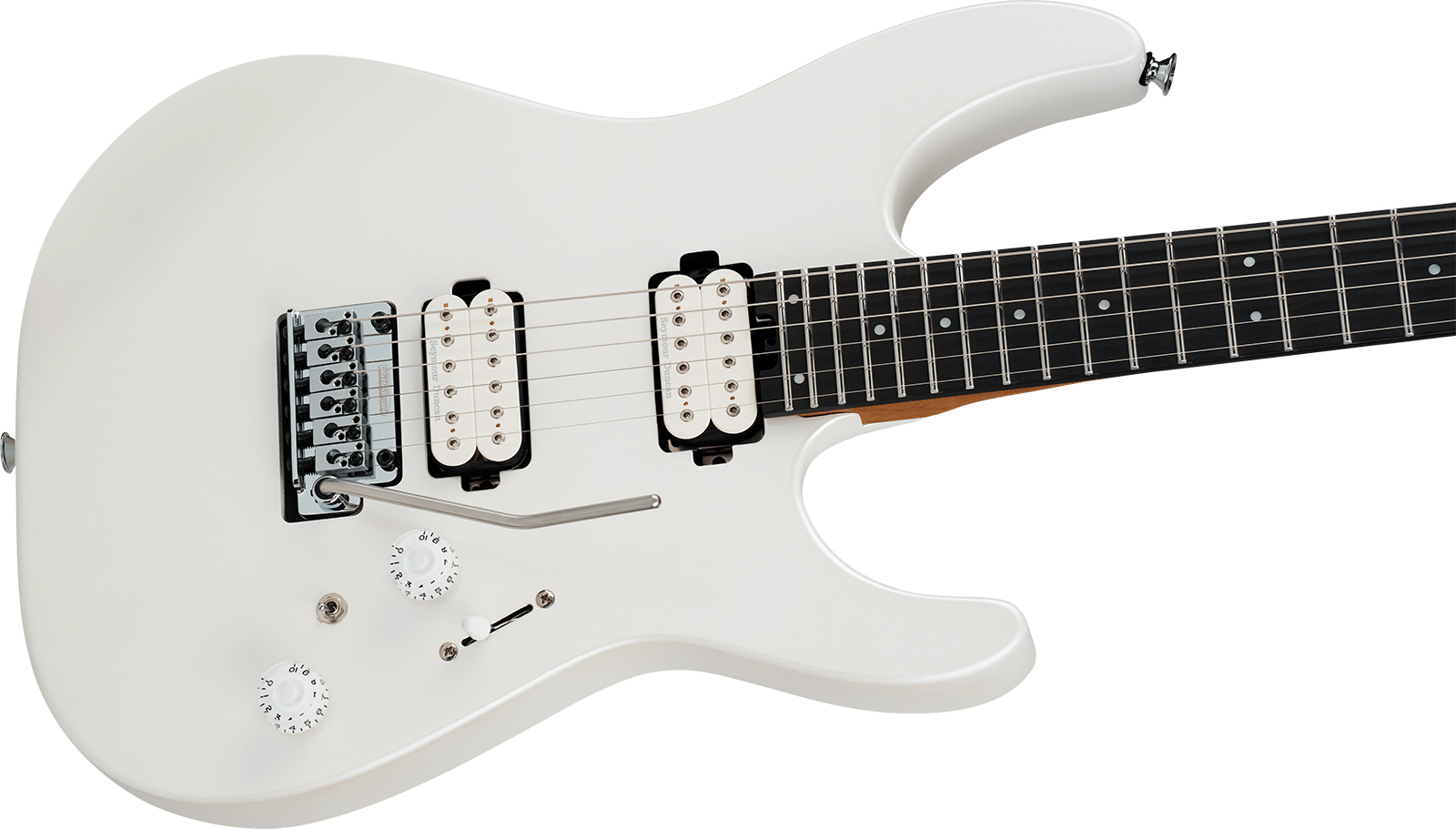 Charvel Dinky Dk24 Hh 2pt Eb Pro-mod Plus 2h Seymour Duncan Trem Eb - Celestial Silk - Str shape electric guitar - Variation 2