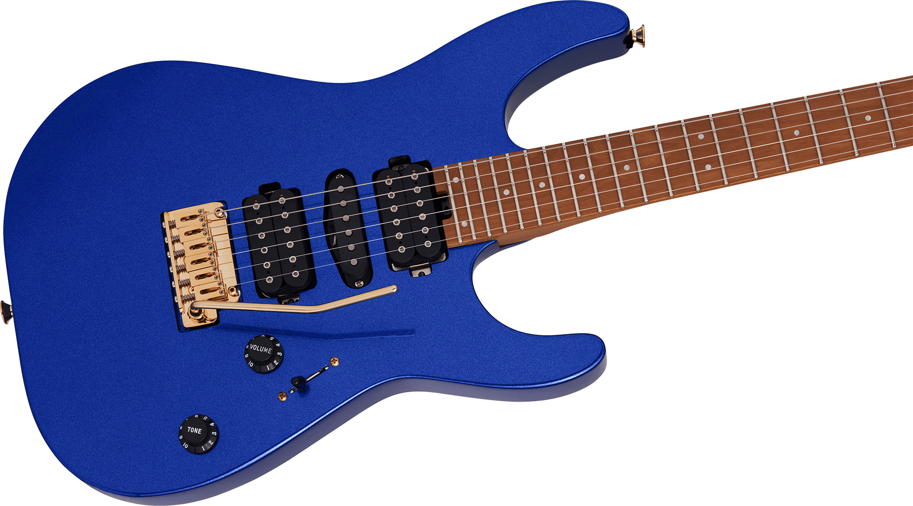 Charvel Dinky Dk24 Hsh 2pt Cm Pro-mod Seymour Duncan Trem Mn - Mystic Blue - Str shape electric guitar - Variation 2