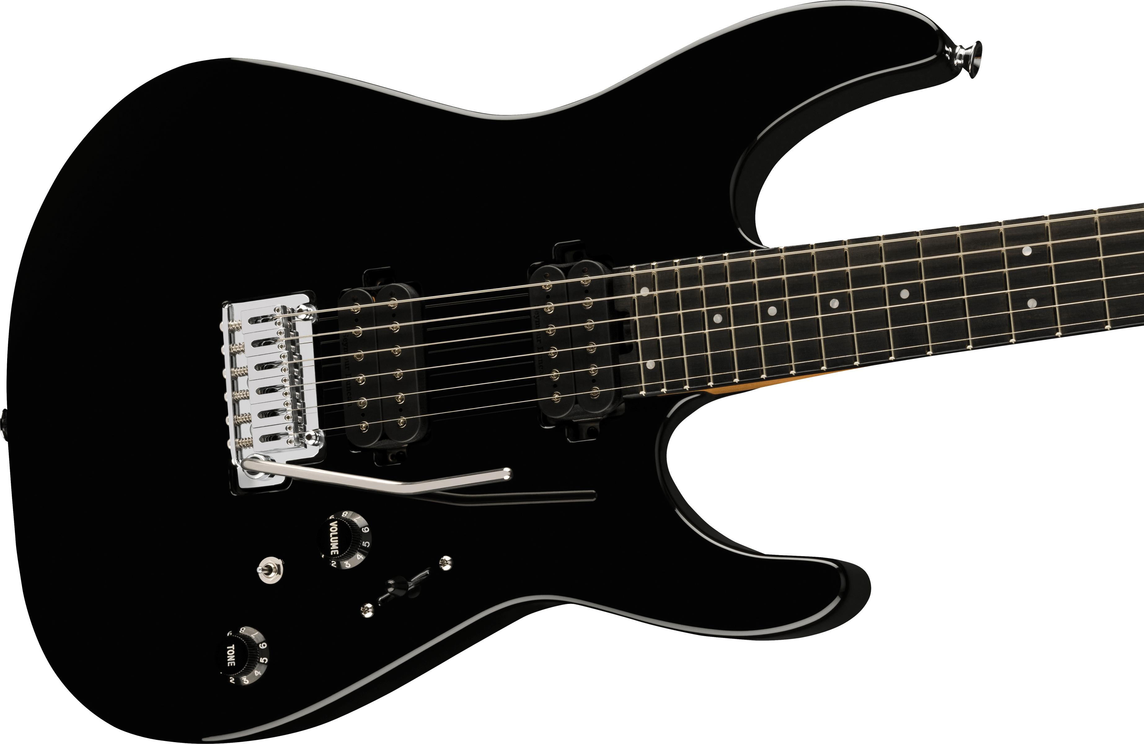 Charvel Dk24 Pro-mod 2pt Hh Eb - Gloss Black - Str shape electric guitar - Variation 3