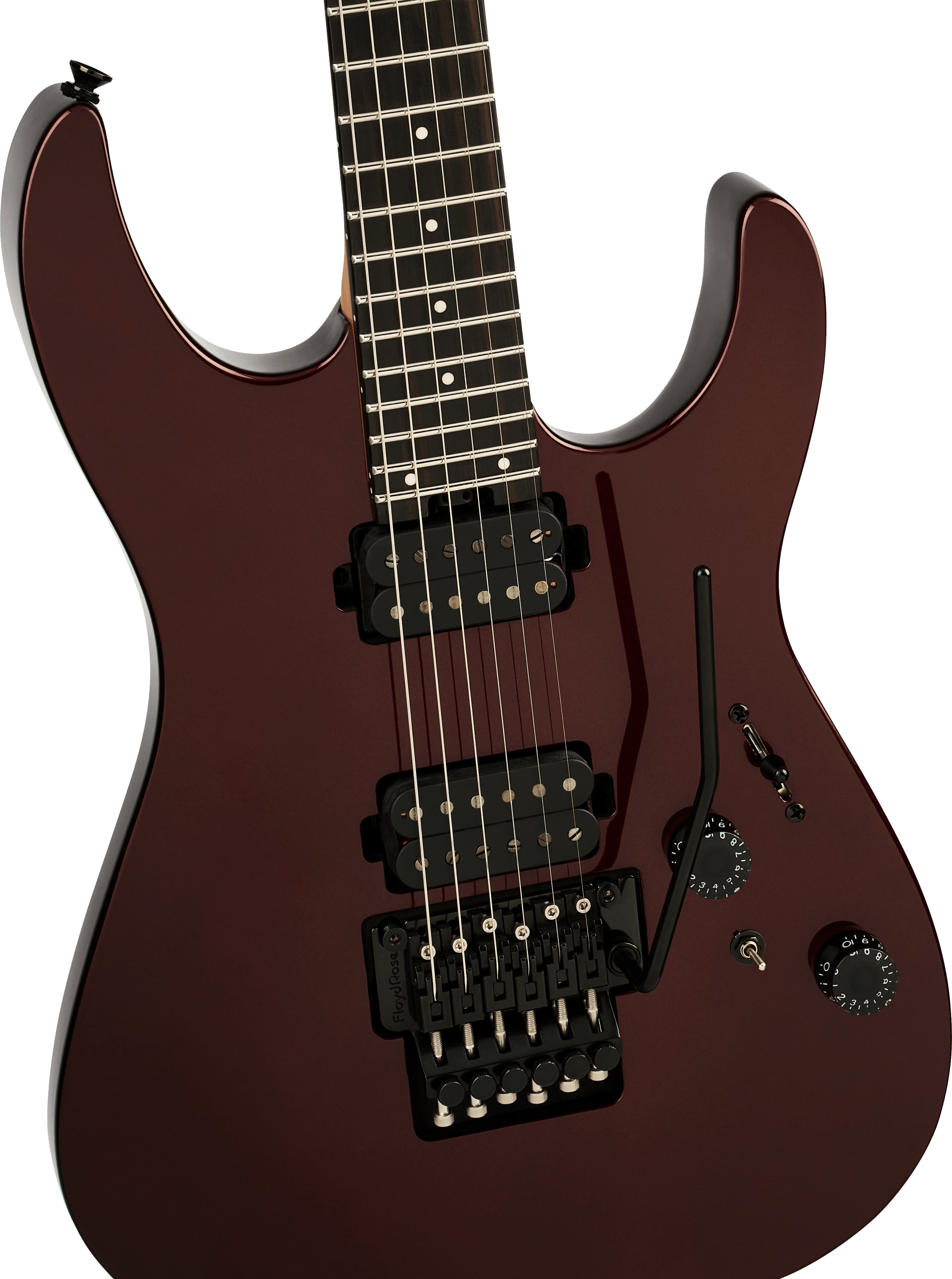 Charvel Dk24 Pro Mod Dinky Plus Hh Fr Eb - Crimson Eclipse - Str shape electric guitar - Variation 2