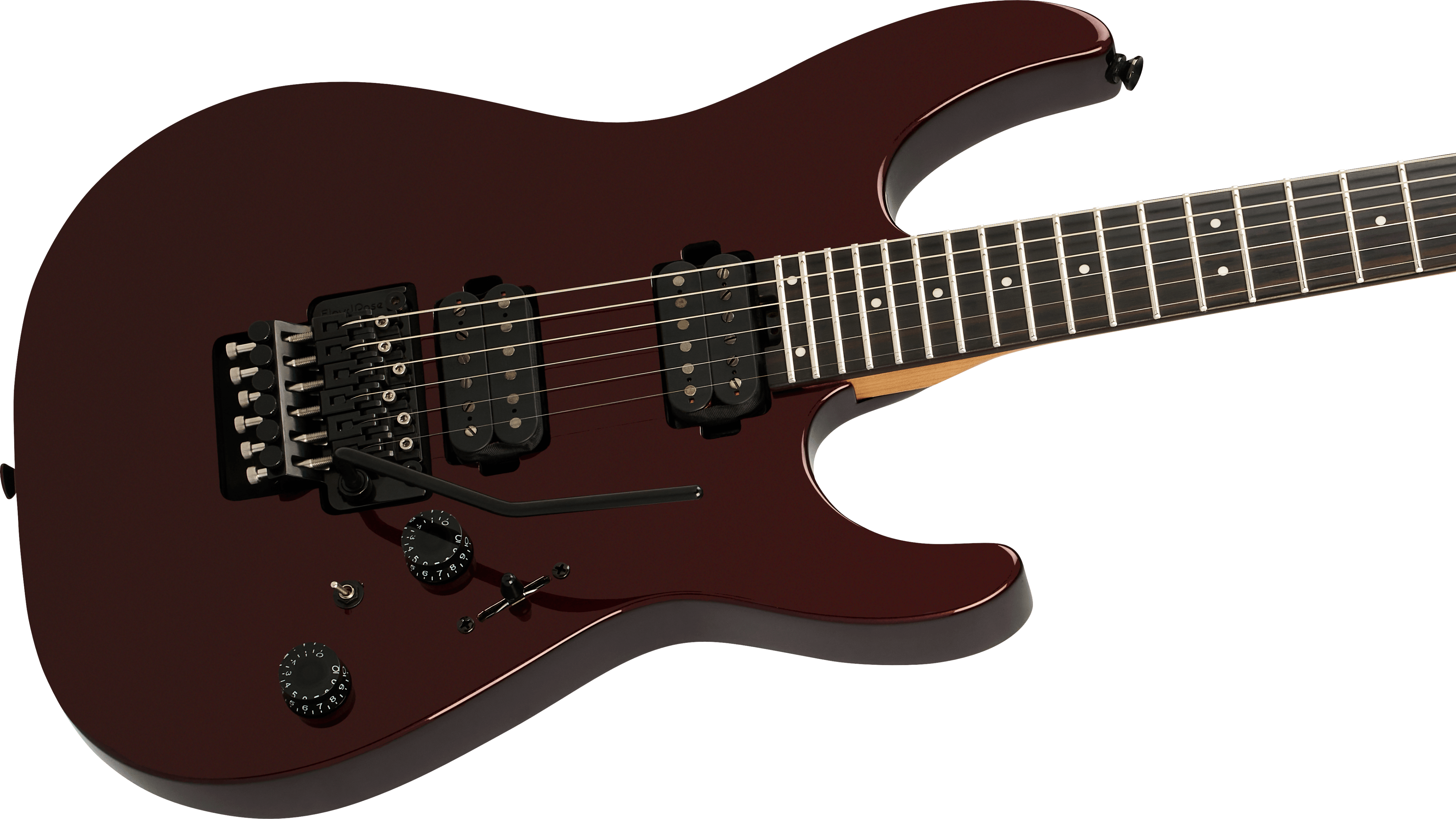 Charvel Dk24 Pro Mod Dinky Plus Hh Fr Eb - Crimson Eclipse - Str shape electric guitar - Variation 3
