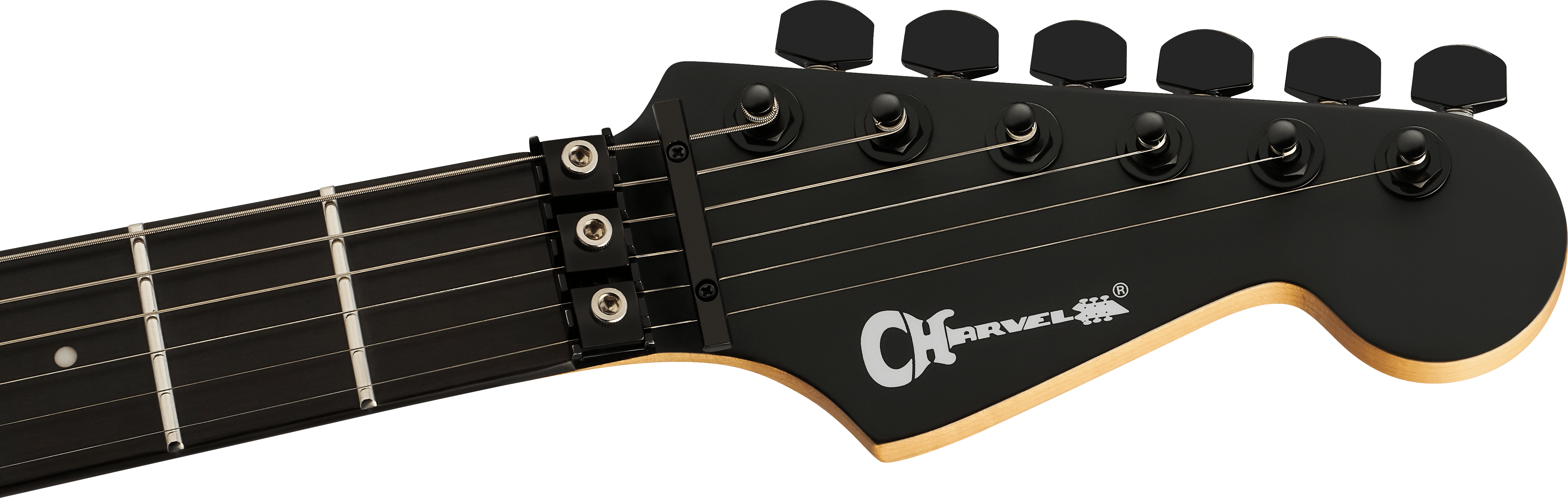 Charvel Dk24 Pro Mod Dinky Plus Hh Fr Eb - Satin Black - Str shape electric guitar - Variation 4