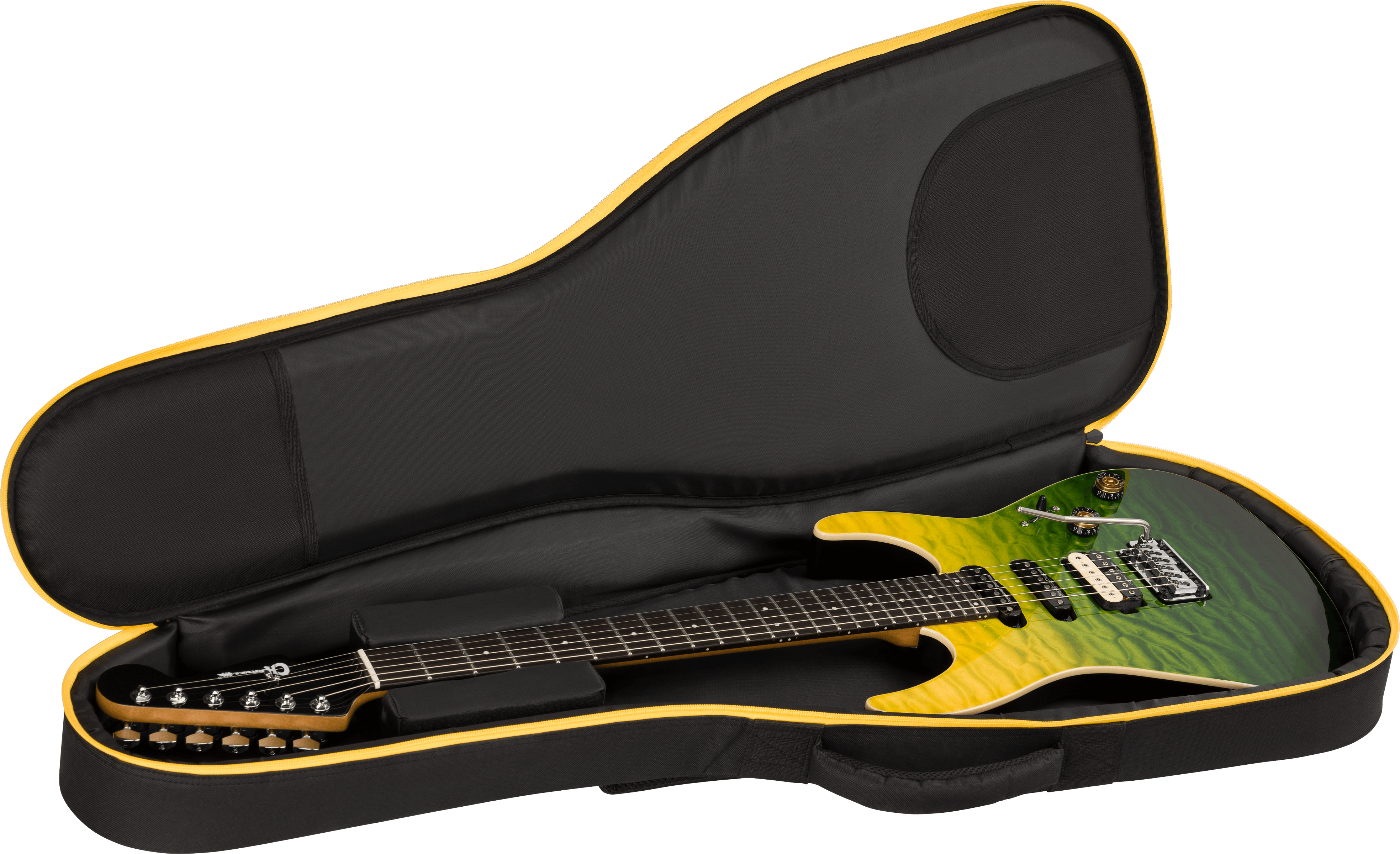 Charvel Dk24 Pro Mod Dinky Qm Plus Trem Hss Eb - Zombie Fade - Str shape electric guitar - Variation 2