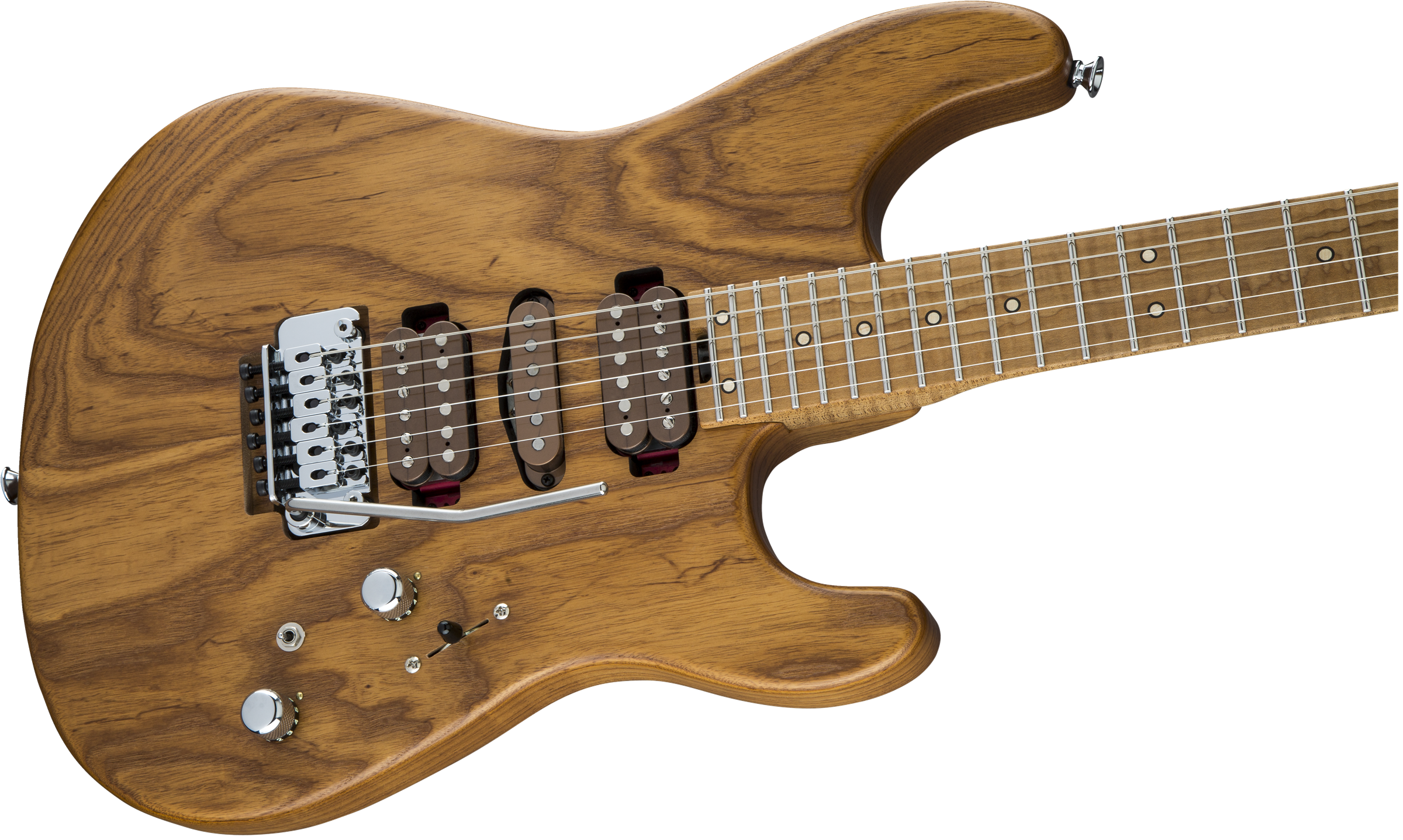 Charvel Guthrie Govan Hsh Caramelized Ash Signature Usa Trem Mn - Natural - Str shape electric guitar - Variation 2