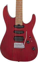 Str shape electric guitar Charvel Pro-Mod DK24 HSS 2PT CM Ash - Red ash