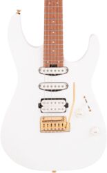 Str shape electric guitar Charvel Pro-Mod DK24 HSS 2PT CM - Snow white