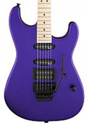 Str shape electric guitar Charvel USA Select San Dimas Style 1 HSS FR M - Satin plum