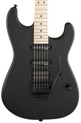 Str shape electric guitar Charvel USA Select San Dimas Style 1 HSS FR M - Pitch black