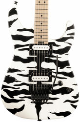 Str shape electric guitar Charvel Satchel Pro-Mod DK22 HH FR M - Satin white bengal