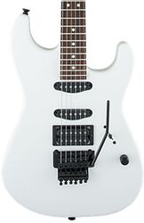 Str shape electric guitar Charvel USA Select San Dimas Style 1 HSS FR (RW) - Snow blind satin