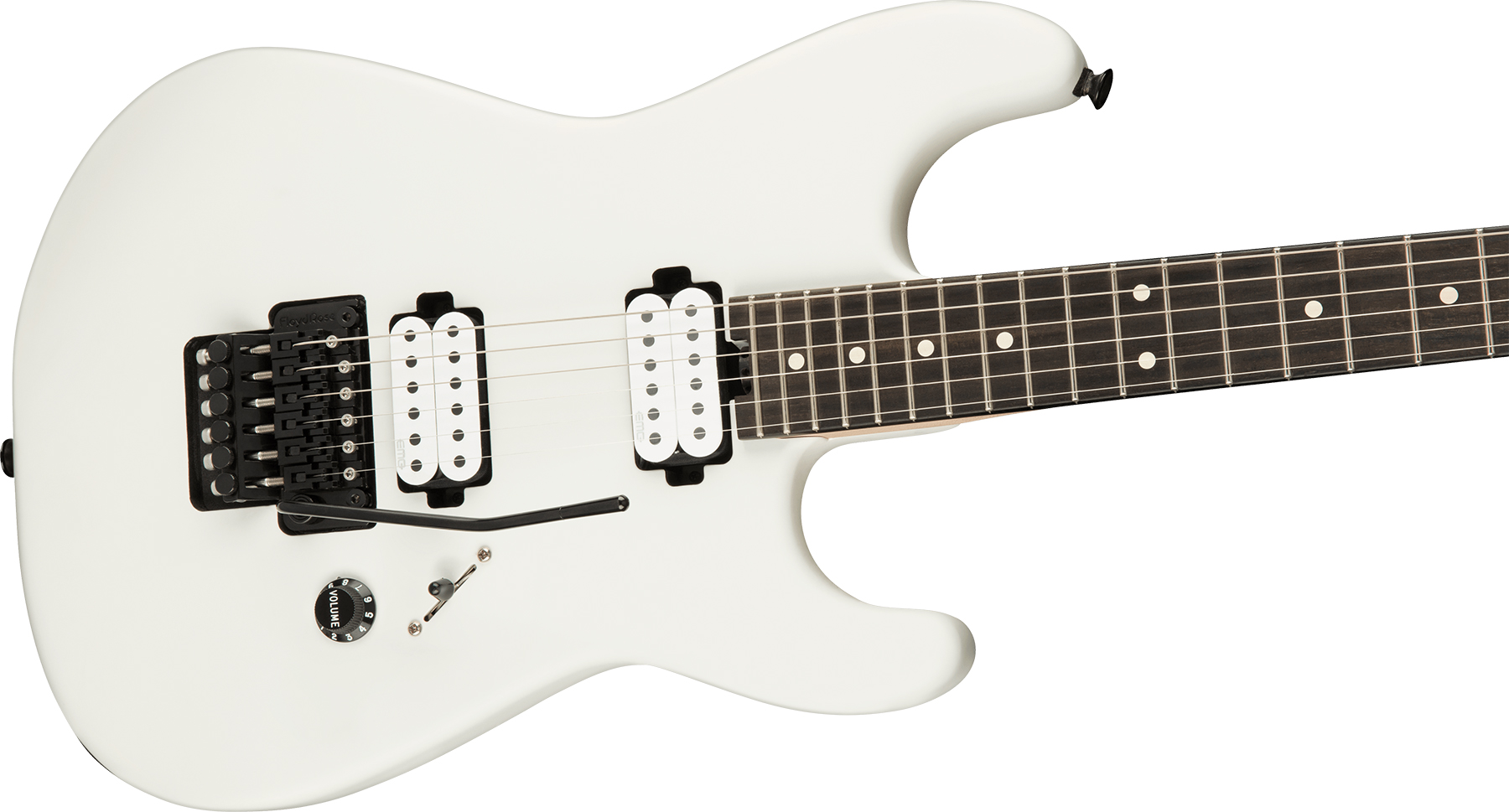 Charvel Jim Root San Dimas Style 1 Hh Fr E Pro-mod Signature 2h Emg Eb - Satin White - Str shape electric guitar - Variation 2