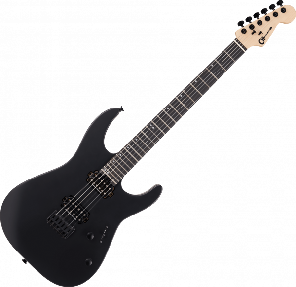 Solid body electric guitar Charvel Pro-Mod Dinky DK 24 - satin black
