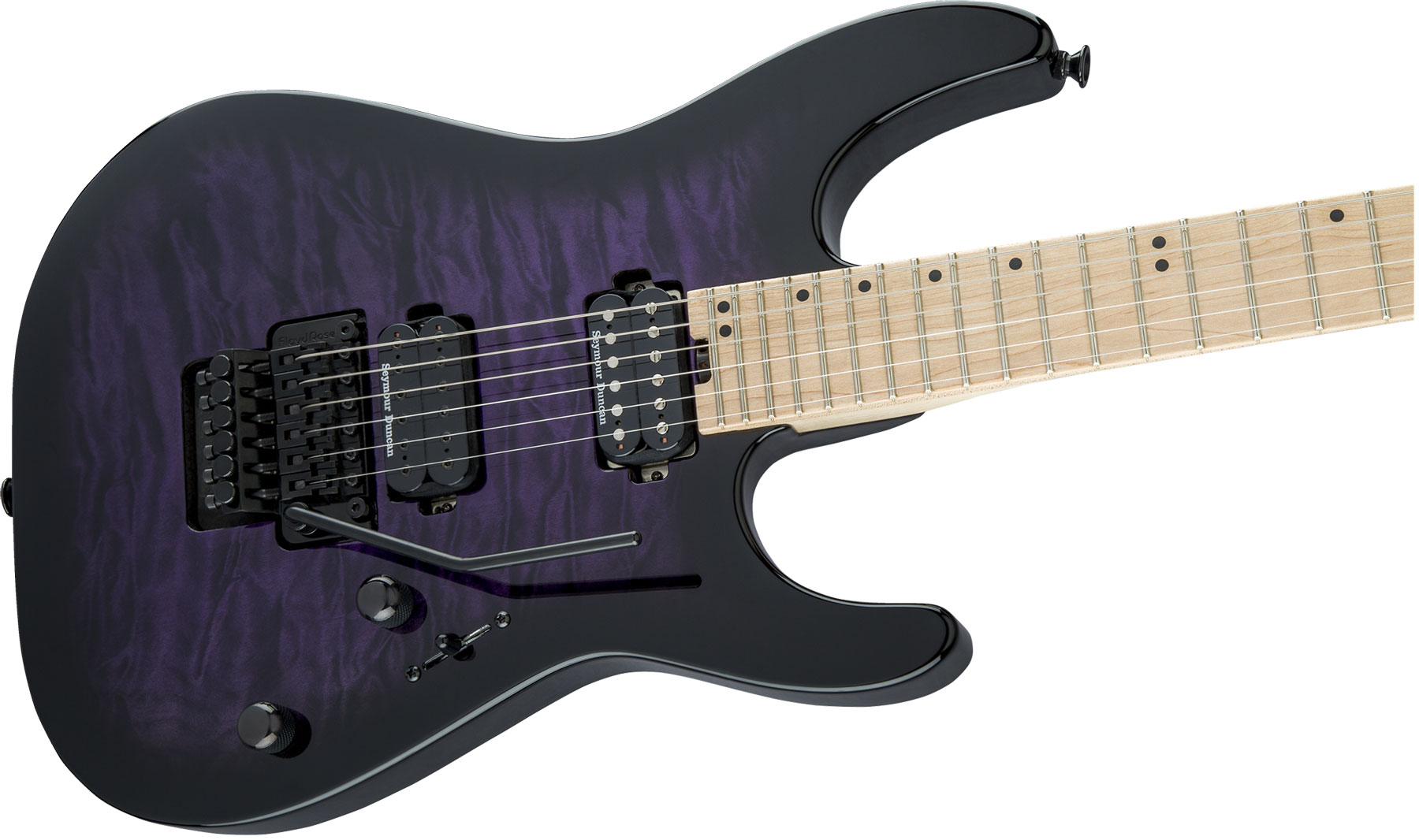 Charvel Pro-mod Dk24 Hh Fr M Qm Trem Mn - Transparent Purple Burst - Str shape electric guitar - Variation 2