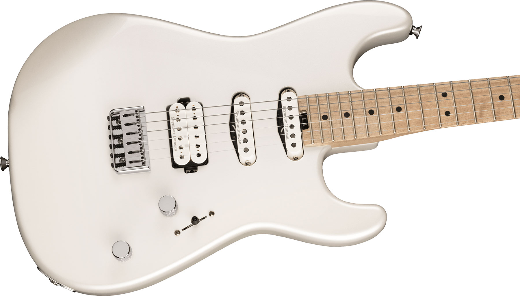 Charvel San Dimas Style 1 Hss Ht M Pro-mod Seymour Duncan Mn - Platinum Pearl - Str shape electric guitar - Variation 2