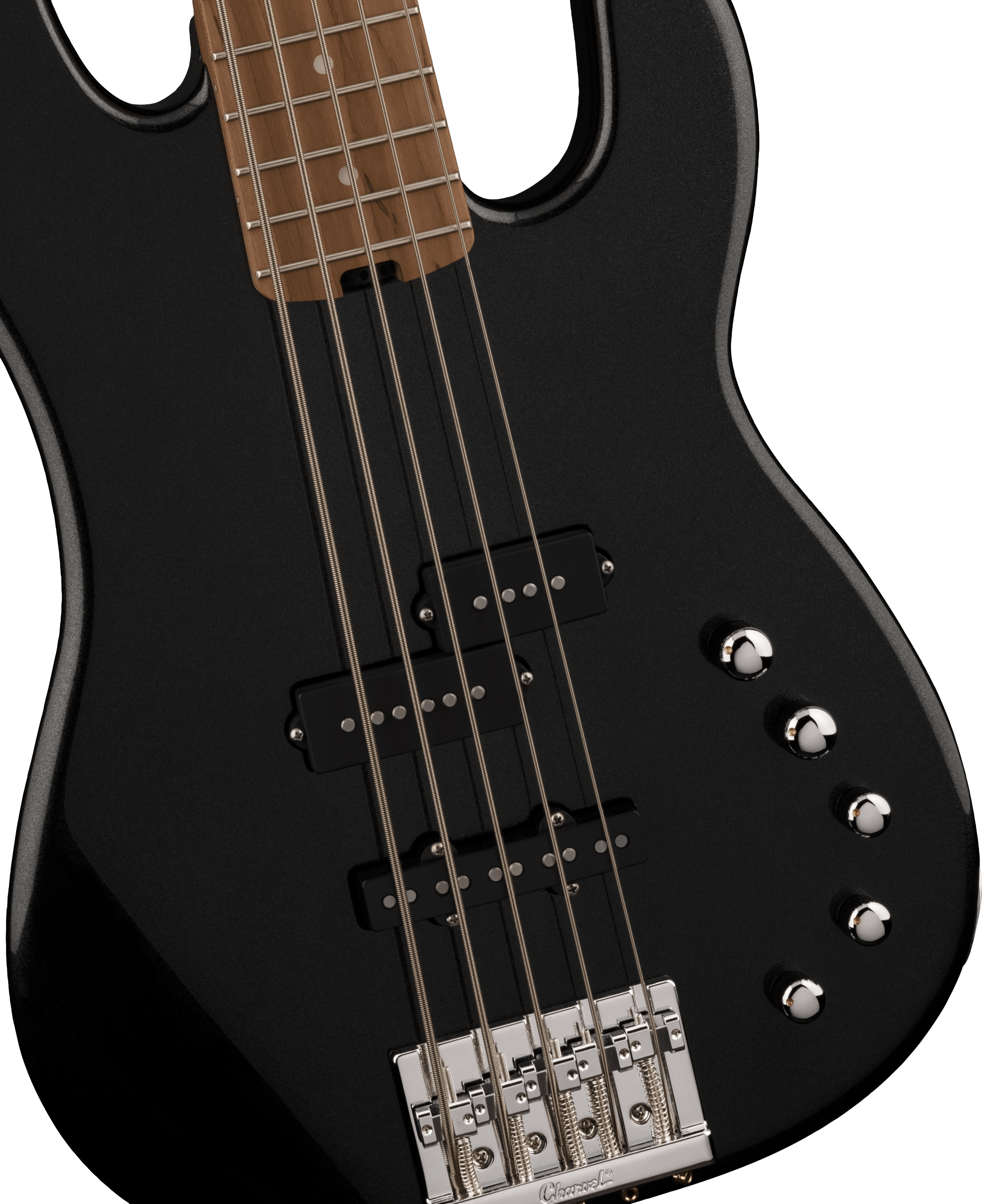 Charvel Pro Mod San Dimas Bass Pj V Mn - Metallic Black - Solid body electric bass - Variation 3