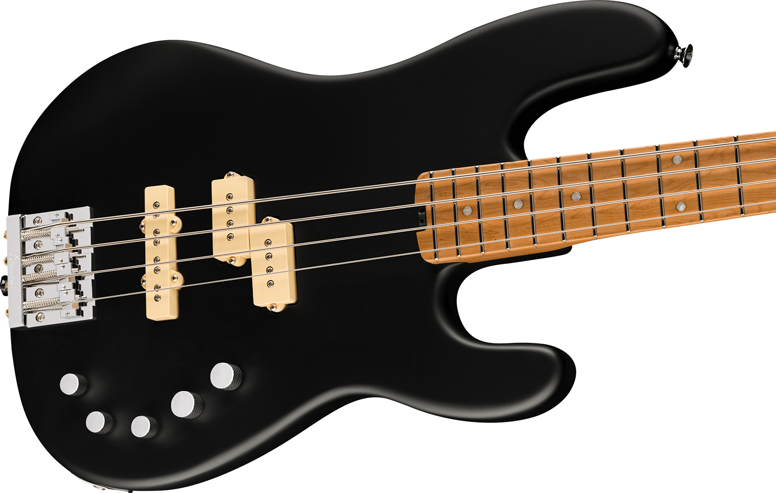 Charvel San Dimas Pj Iv Bass Pro-mod Active Dimarzio Mn - Satin Black - Solid body electric bass - Variation 2
