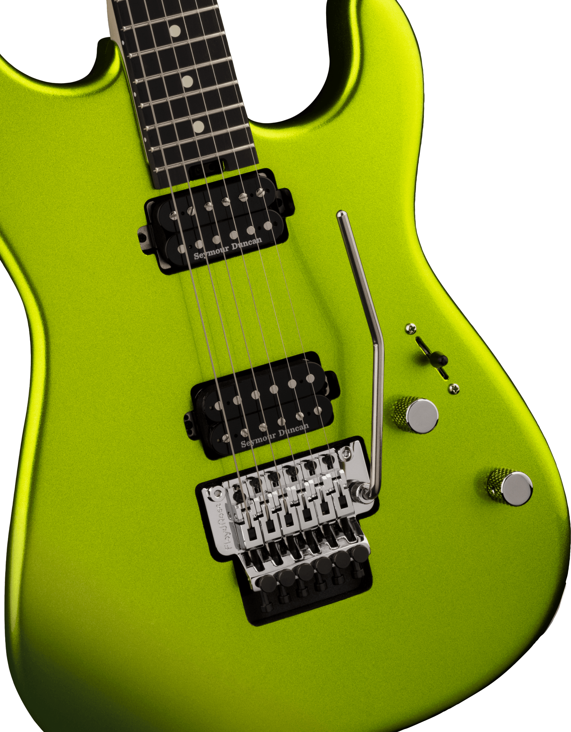 Charvel San Dimas Style 1 Hh Fr E Pro-mod Seymour Duncan Eb - Lime Green Metallic - Str shape electric guitar - Variation 2