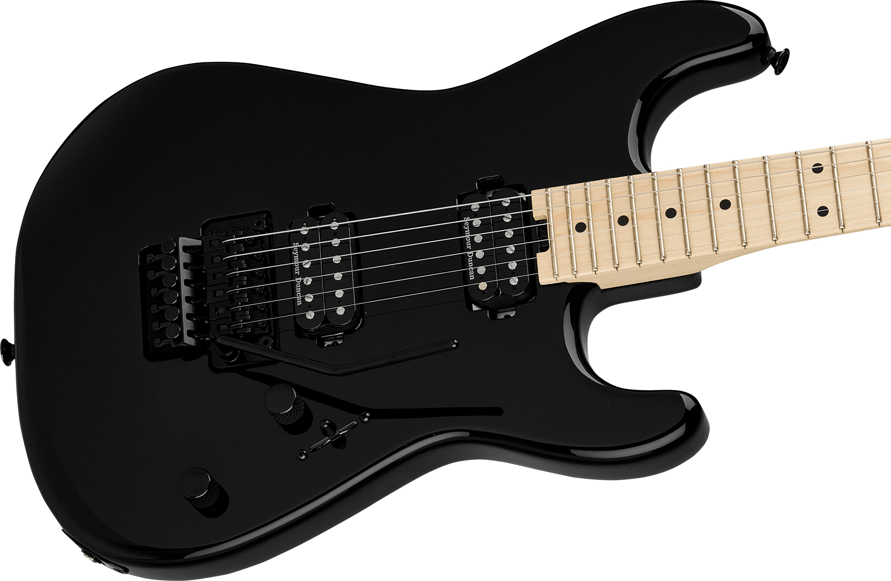 Charvel San Dimas Pro-mod Style 1 Hh Fr Mpl 2h Seymour Duncan Mn - Gloss Black - Str shape electric guitar - Variation 2