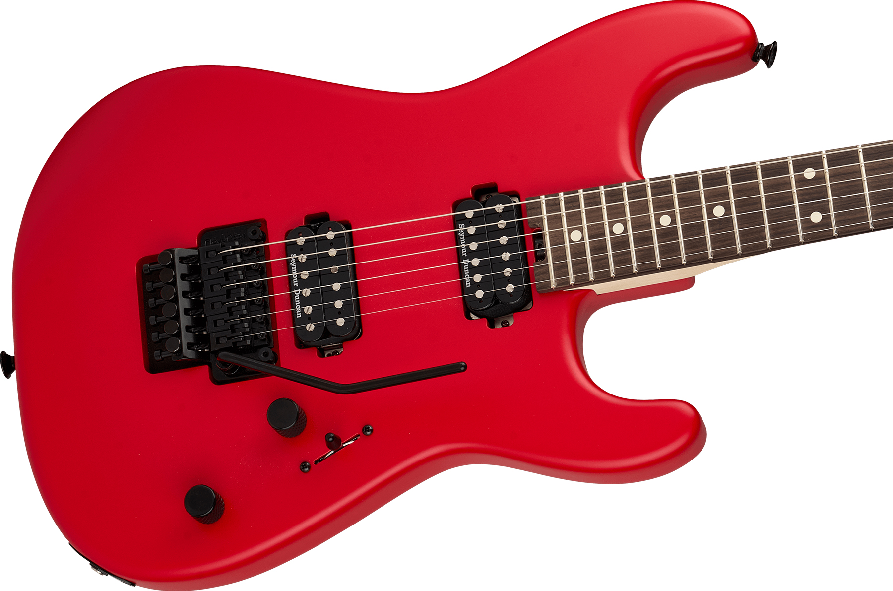 Charvel San Dimas Pro-mod Style 1 Hh Fr Rw 2h Seymour Duncan - Satin Ferrari Red - Str shape electric guitar - Variation 2