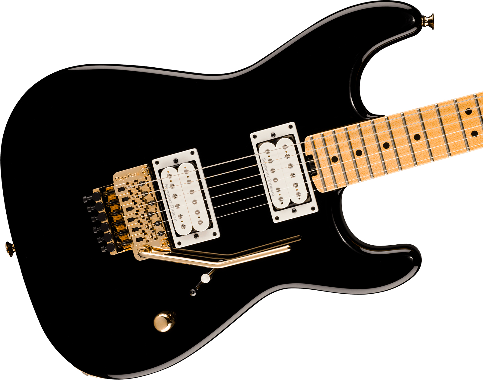 Charvel San Dimas Style 1 Sd1 Hh Fr American Neo Classic 2h Seymour Duncan Fr Mn - Gloss Black - Str shape electric guitar - Variation 2