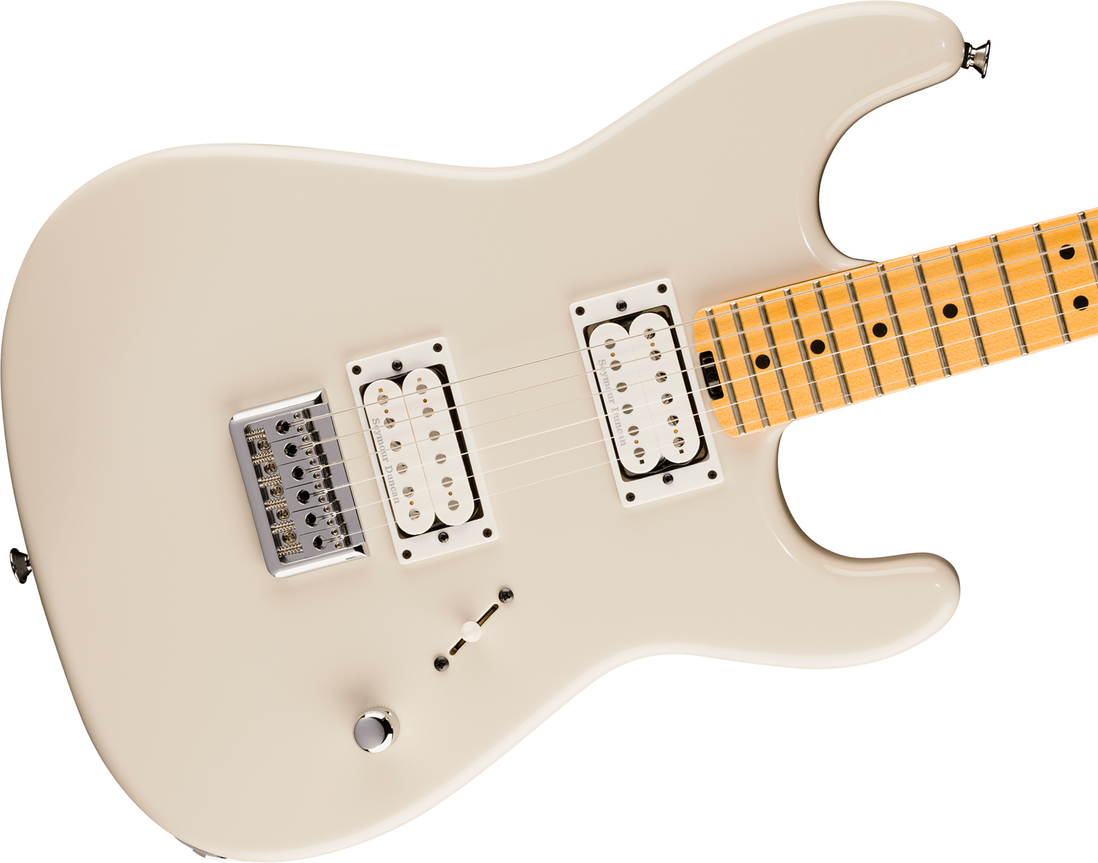 Charvel San Dimas Style 1 Sd1 Hh Ht American Neo Classic 2h Seymour Duncan Ht Mn - Ivory Blitz - Str shape electric guitar - Variation 2