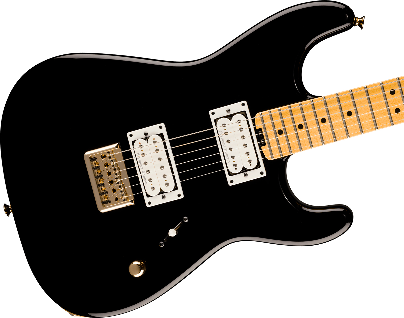 Charvel San Dimas Style 1 Sd1 Hh Ht American Neo Classic 2h Seymour Duncan Ht Mn - Gloss Black - Str shape electric guitar - Variation 2