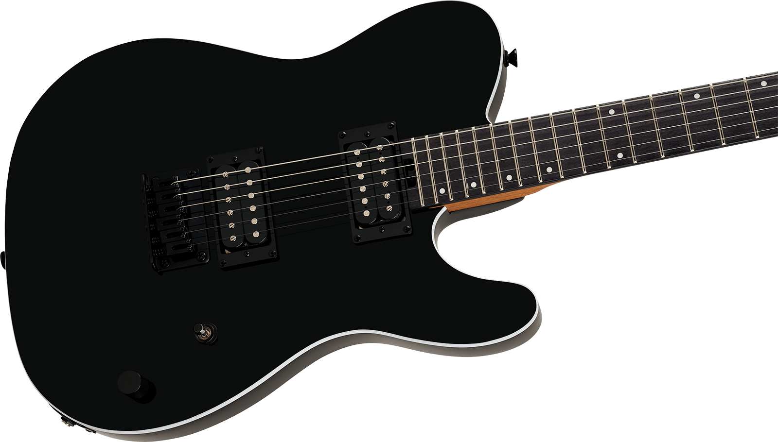 Charvel San Dimas Style 2  Sd2 Hh Ht Ind 2h Ht Ama - Gloss Black - Tel shape electric guitar - Variation 2