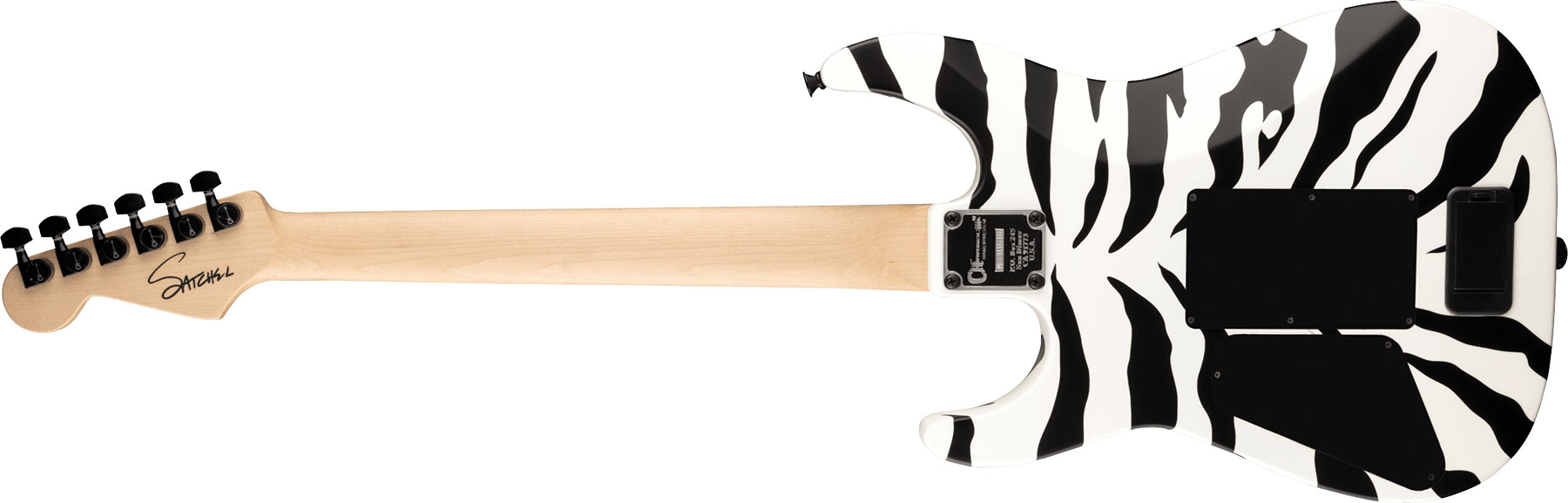 Charvel Satchel Dinky Dk22 Hh Fr M Pro-mod Signature Fishman Fluence Classic Mn - Satin White Bengal - Str shape electric guitar - Variation 1