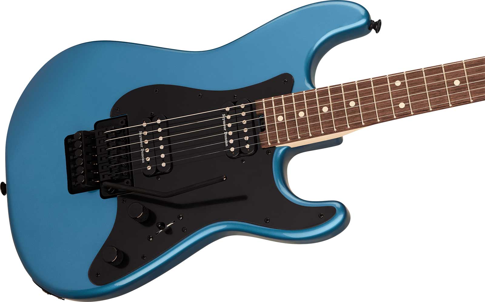 Charvel So-cal Sc1 Style 1 Hh Fr Pro-mod 2h Seymour Duncan Rw - Pelham Blue - Str shape electric guitar - Variation 2