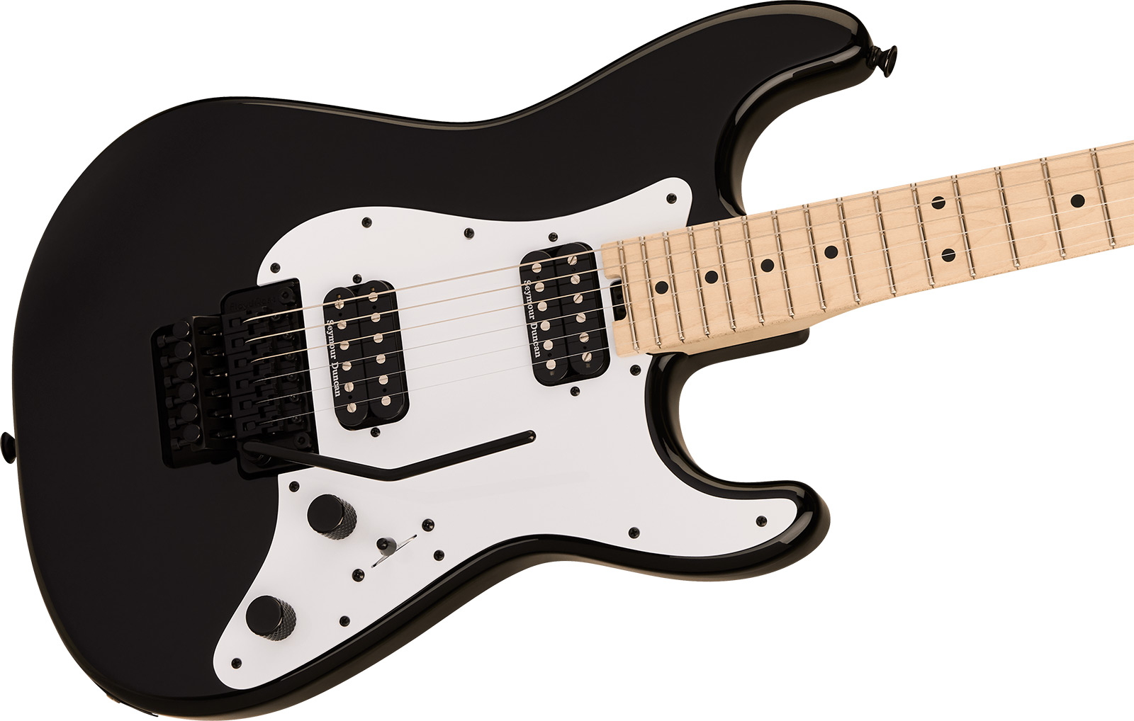 Charvel So-cal Style 1 Hh Fr M Pro-mod 2h Seymour Duncan Mn - Gloss Black - Str shape electric guitar - Variation 2