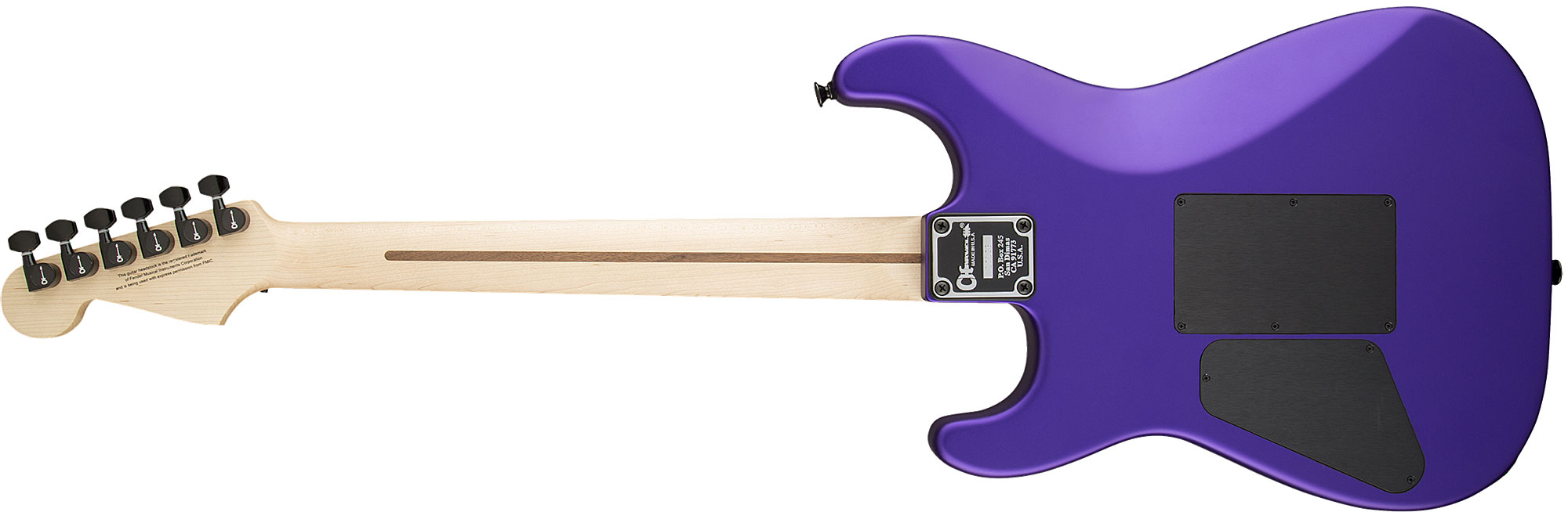 Charvel San Dimas Style 1 Hss Fr M Usa Select Dimarzio Fr Mn - Satin Plum - Str shape electric guitar - Variation 2