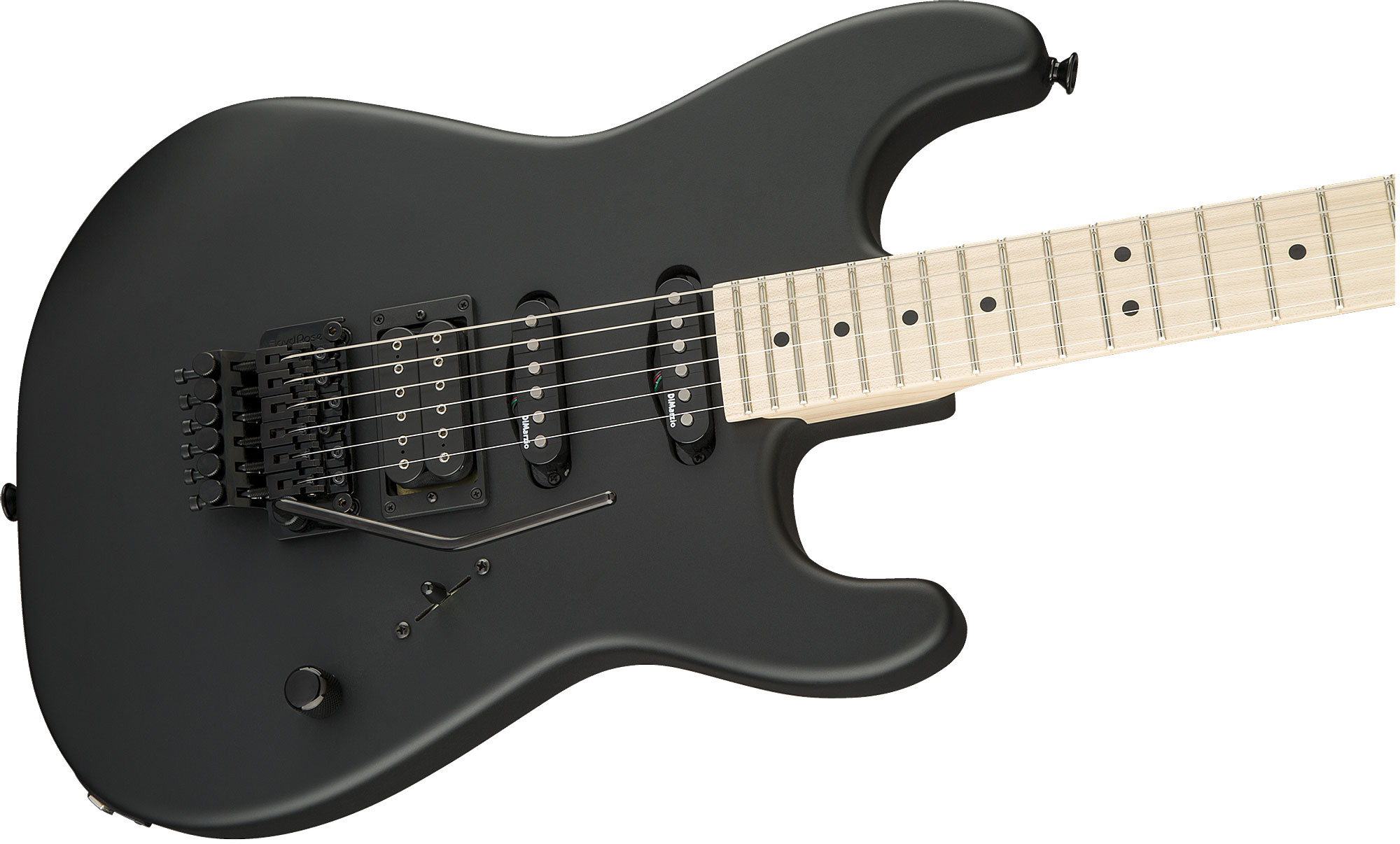 Charvel San Dimas Style 1 Hss Fr M Usa Select Dimarzio Fr Mn - Pitch Black - Str shape electric guitar - Variation 3