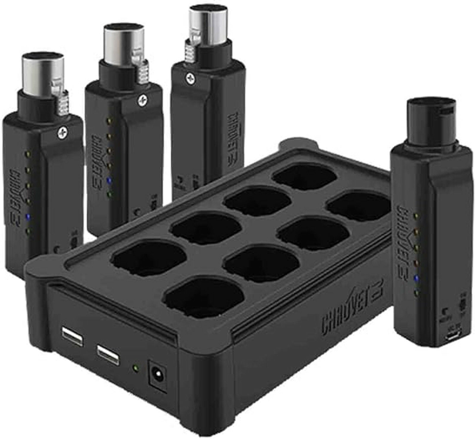 Chauvet Dj D-fi Xlr Pack (3 Rx, 1 Tx And 1 Multi Charger) - Remote control for lighting - Main picture