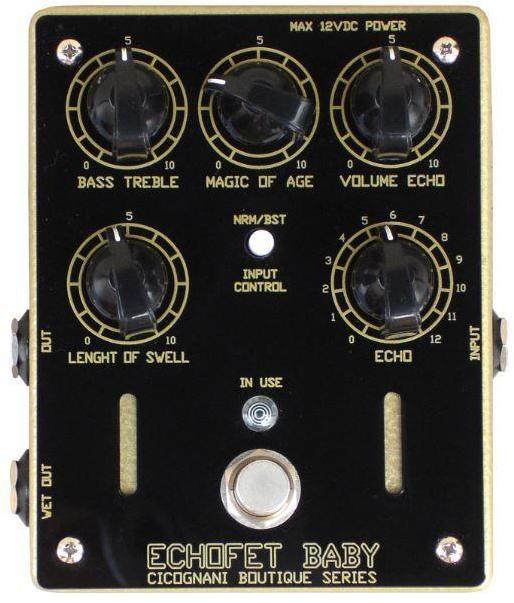 Reverb, delay & echo effect pedal Cicognani engineering Boutique Echofet Baby