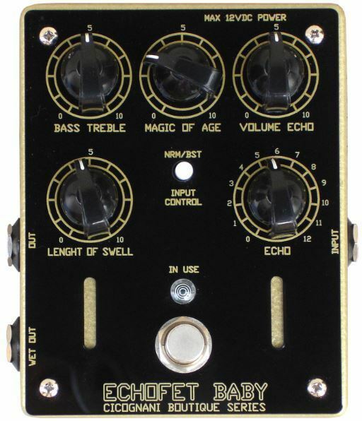 Cicognani Engineering Echofet Baby Boutique - Reverb, delay & echo effect pedal - Main picture