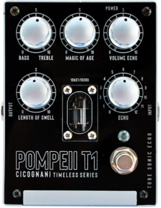 Cicognani Engineering Pompeii T1 Tube Sonic Echo Timeless - Reverb, delay & echo effect pedal - Main picture