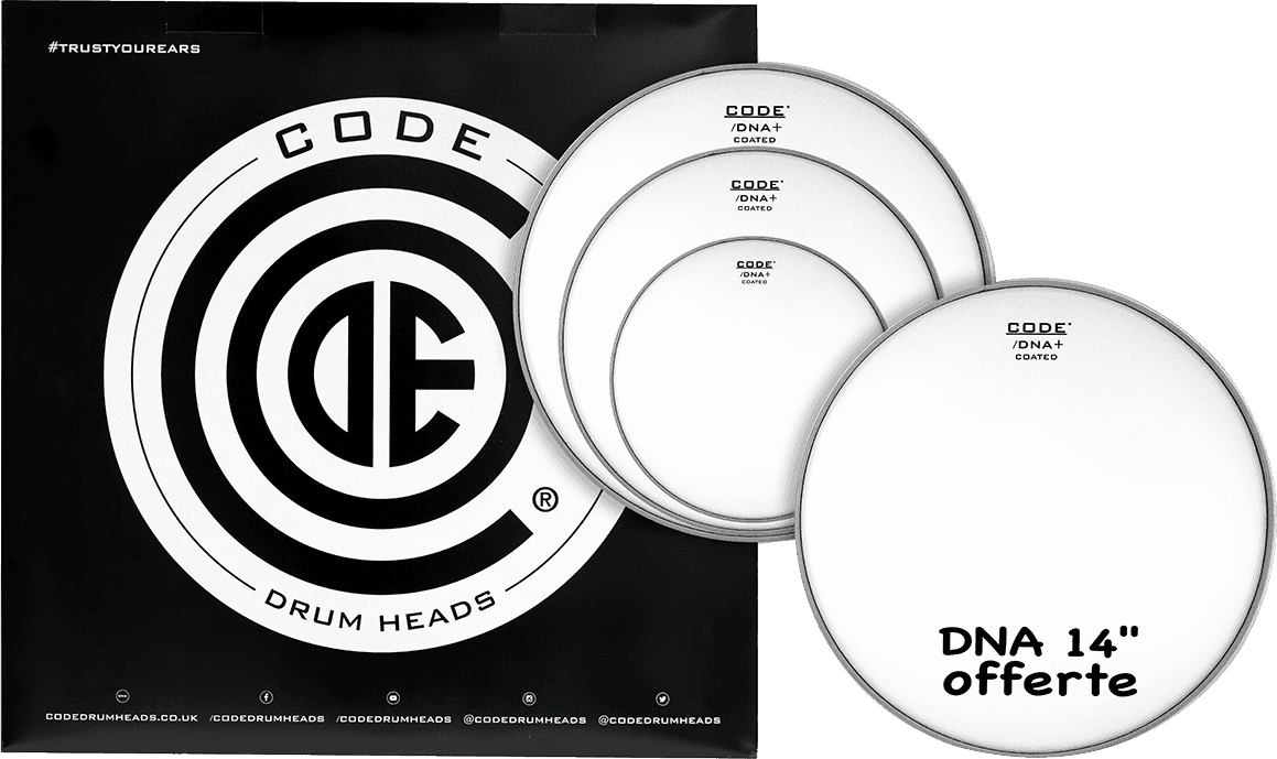 Code Drumheads Tom Pack Dna SablÉe Fusion 10/12/14 + Cc 14 - Drumhead set - Main picture