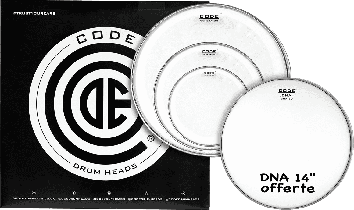 Code Drumheads Pack Transparent Rock + Dna 14 Offerte - Drumhead set - Main picture