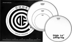 Drumhead set Code drumheads Tom Pack GENERATOR Sablée Rock 10/12/16/+CC 14 DNA Sablée