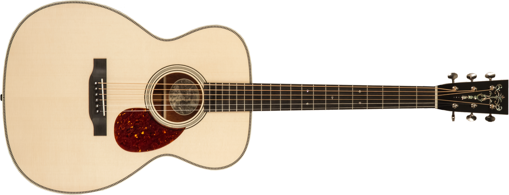 Collings Om2h Custom Orchestra Model Epicea Engelmann Cocobolo Eb #34448 - Natural - Folk guitar - Main picture