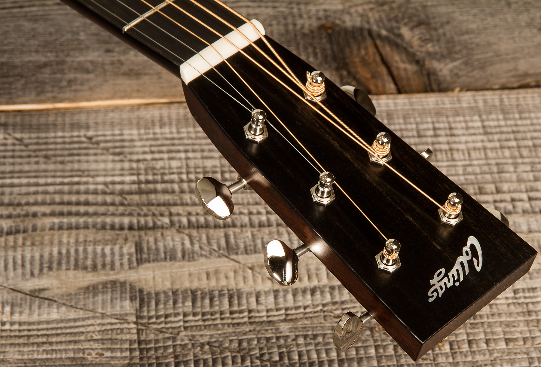 Collings D2h Custom Dreadnought Epicea Wenge Eb Satin Neck Dalmatian Pickguard #32391 - Natural Aged Toner - Acoustic guitar & electro - Variation 4
